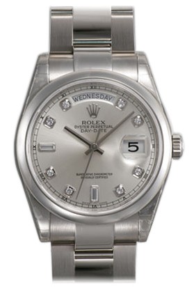 Rolex Day-Date Series Mens Automatic 18kt White Gold Wristwatch 118209-SDO Rolex Day-Date Series Mens Automatic 18kt White Gold Wristwatch 118209-SDO
