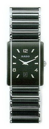 Rado Integral Series Midsize Black Ceramic Quartz Unisex Watch R20486152 Rado Integral Series Midsize Black Ceramic Quartz Unisex Watch R20486152