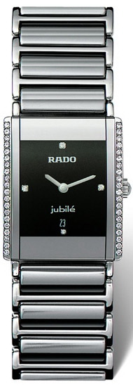 Rado Integral Series Midsize Quartz Unisex Watch R20429732 in Black Rado Integral Series Midsize Quartz Unisex Watch R20429732 in Black