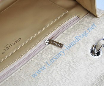 Chanel 2.55 Flap Bag 28600 Cream with silver chain