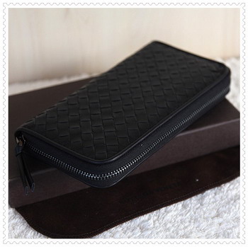 Bottega Venetal Lambskin Leather wallet black