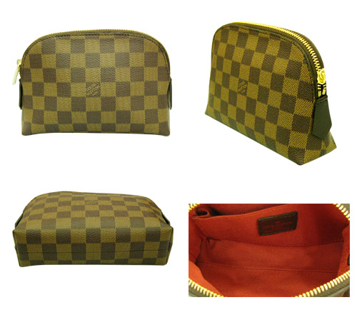 Louis Vuitton Damier Ebene Canvas Pochette Compact N47516