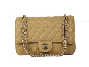 Chanel 2.55 Series Lambskin Flap Bag A1112 Apricot Gold