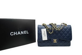 Chanel Jumbo Double Flaps Bag Royalblue Original Caviar Leather A36097 Gold