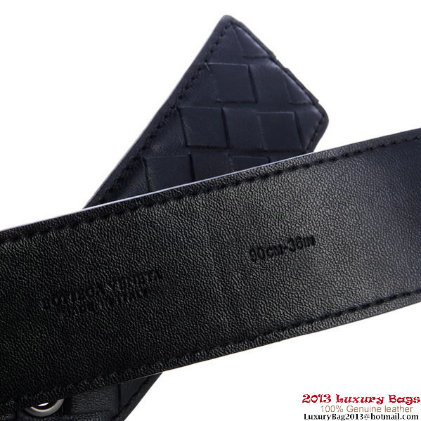 Bottega Veneta Intrecciato Nappa Belt Black