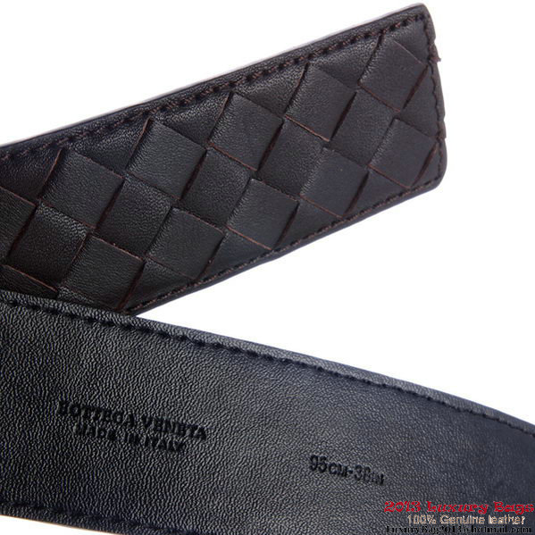 Bottega Veneta Intrecciato Nappa Belt Brown