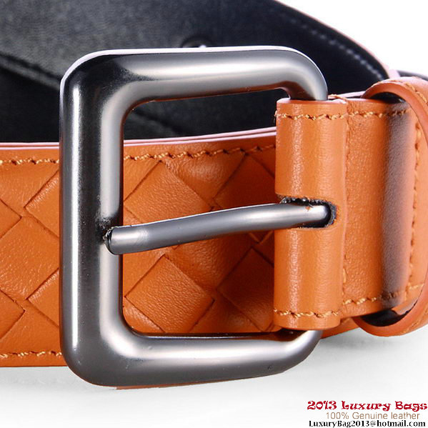 Bottega Veneta Intrecciato Nappa Belt Orange