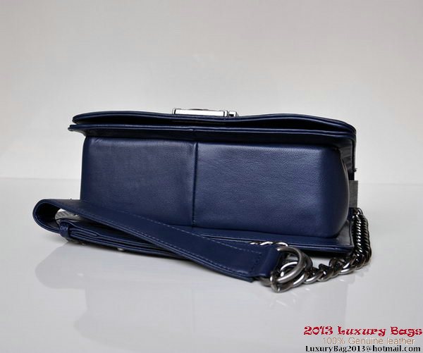 Boy Chanel Flap Shoulder Bag A67086 Sheepskin RoyalBlue