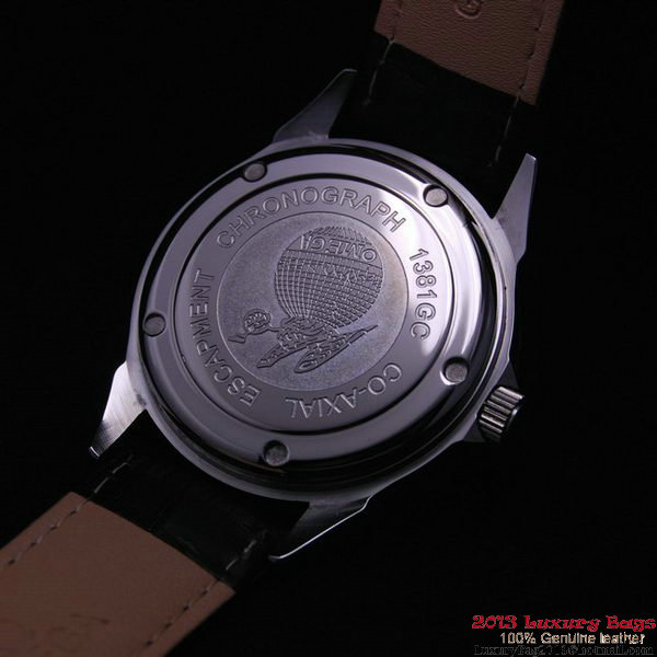 OMEGA DE VILLE Automatic Chronometer Steel on Black Leather Strap OM77202 OMEGA DE VILLE Automatic Chronometer Steel on Black Leather Strap OM77202