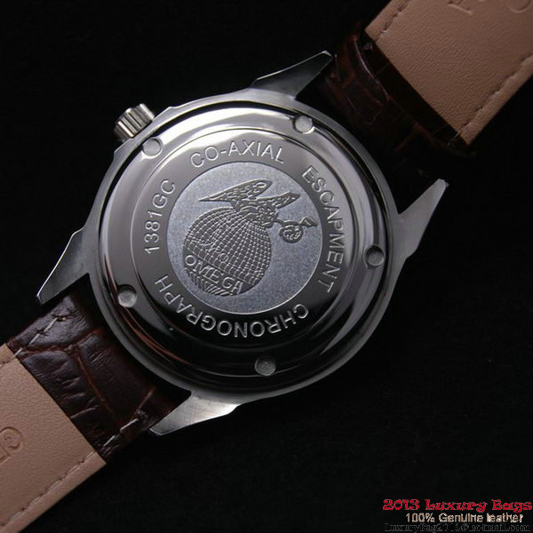 OMEGA DE VILLE Automatic Chronometer Steel on Brown Leather Strap OM77201 OMEGA DE VILLE Automatic Chronometer Steel on Brown Leather Strap OM77201