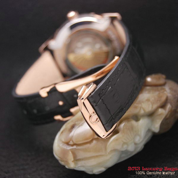 OMEGA DE VILLE Co-AXIAL CHRONOMETER Red Gold on Black Leather Strap OM77026 OMEGA DE VILLE Co-AXIAL CHRONOMETER Red Gold on Black Leather Strap OM77026