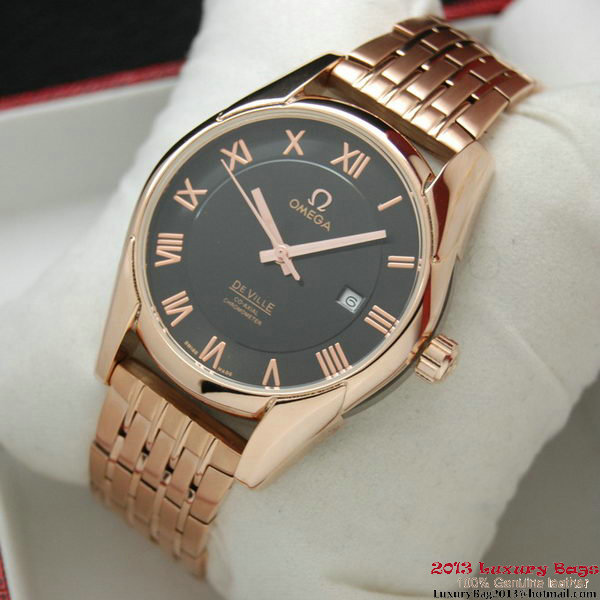 OMEGA DE VILLE Co-AXIAL CHRONOMETER Red Gold on Red Gold Strap OM77028 OMEGA DE VILLE Co-AXIAL CHRONOMETER Red Gold on Red Gold Strap OM77028