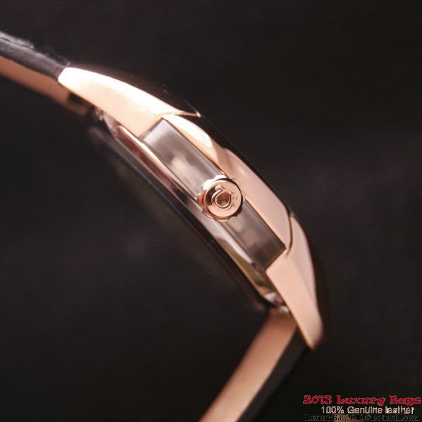 OMEGA DE VILLE HOUR VISION ANNUAL CALENDAR Red Gold on Black Leather Strap OM77124 OMEGA DE VILLE HOUR VISION ANNUAL CALENDAR Red Gold on Black Leather Strap OM77124