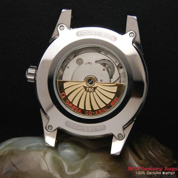 OMEGA DE VILLE HOUR VISION ANNUAL CALENDAR Steel on Black Leather Strap OM77104 OMEGA DE VILLE HOUR VISION ANNUAL CALENDAR Steel on Black Leather Strap OM77104