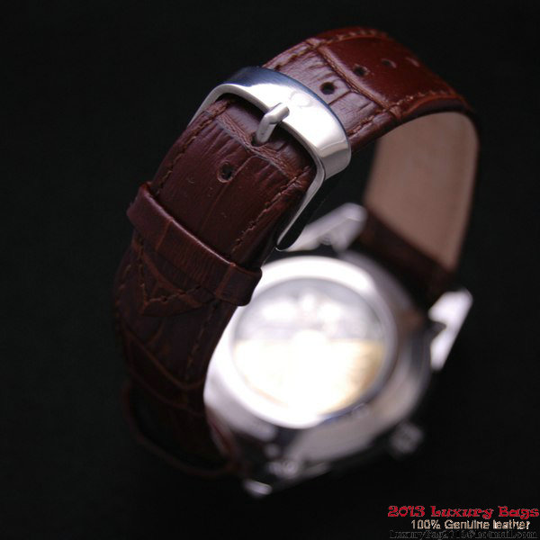 OMEGA DE VILLE HOUR VISION ANNUAL CALENDAR Steel on Brown Leather Strap OM77109 OMEGA DE VILLE HOUR VISION ANNUAL CALENDAR Steel on Brown Leather Strap OM77109