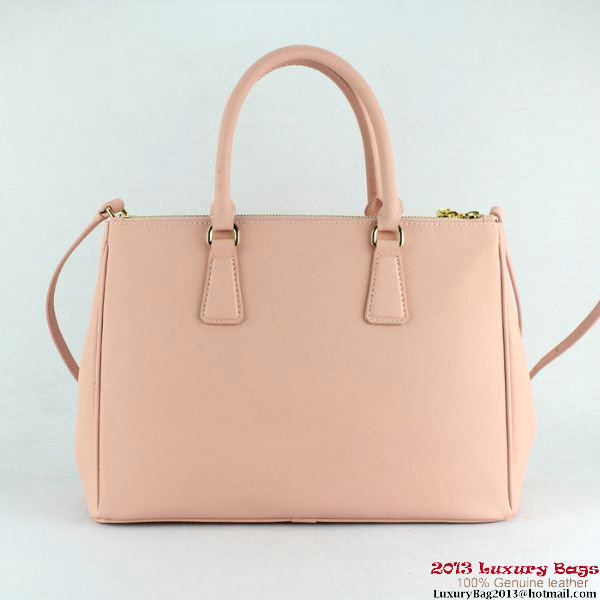 2013 Prada Saffiano Calf Leather Tote Bag 2274 Pink