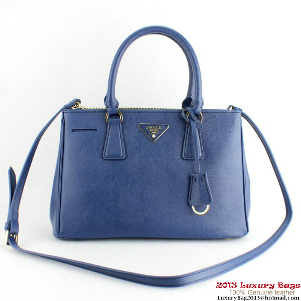 2013 Prada Saffiano Tote Bag 1801 Blue