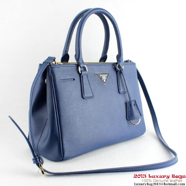 2013 Prada Saffiano Tote Bag 1801 Blue