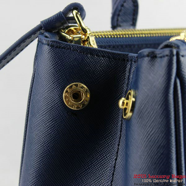 2013 Prada Saffiano Tote Bag 1801 Blue