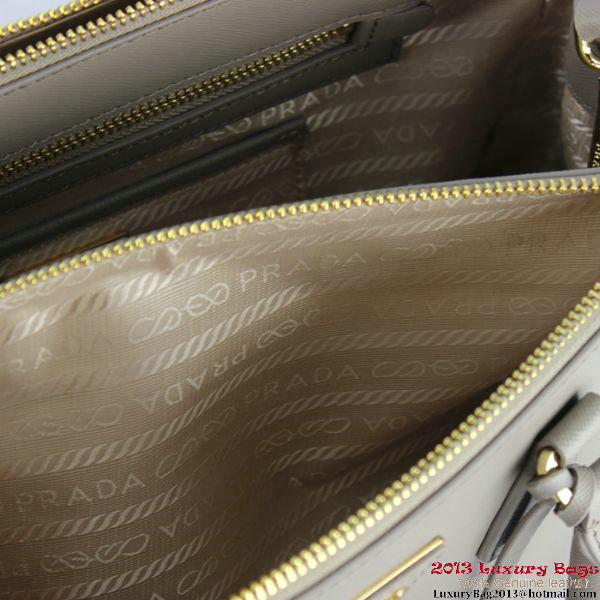 2013 Prada Saffiano Tote Bag 1801 Grey