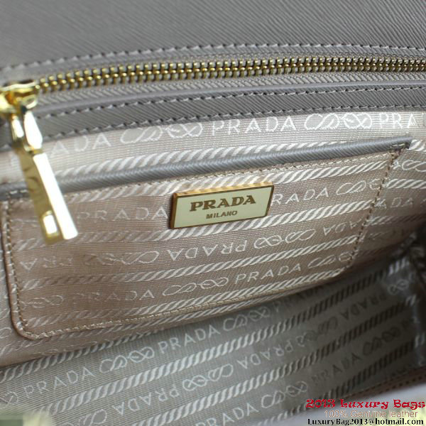 2013 Prada Saffiano Tote Bag 1801 Grey