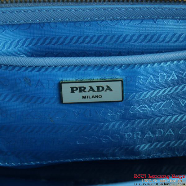 2013 Prada Saffiano Tote Bag 1801 SkyBlue