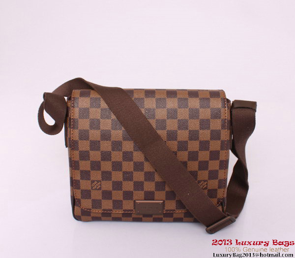 Louis Vuitton Damier Ebene Canvas District PM Messenger Bags N41213