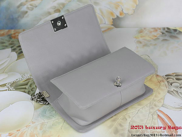 2013 Boy Chanel Flap Shoulder Bag Classic Cannage Patterns A67025 Grey