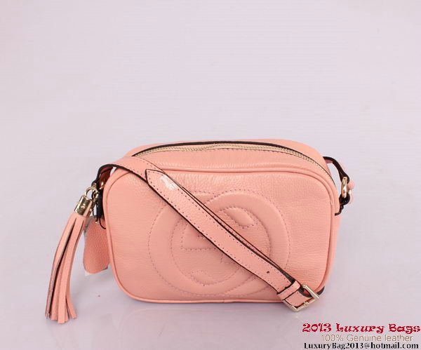 Gucci 308364 Soho Calf Leather Disco Bag Pink