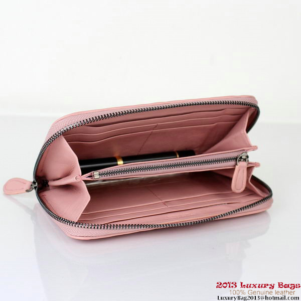 Bottega Veneta Intrecciato Nappa Continental Wallet BV1008 Light Pink Bottega Veneta Intrecciato Nappa Continental Wallet BV1008 Light Pink