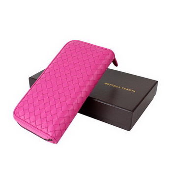 Bottega Veneta Intrecciato Nappa Continental Wallet BV1008 Rose