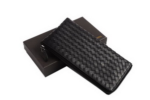 Bottega Veneta Intrecciato Nappa Zippy Wallet BV1570 Black