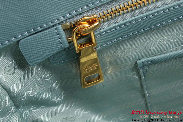 Prada Saffiano Leather 30cm Tote Bag BN1801 Light Blue
