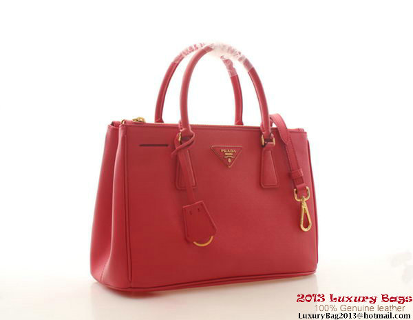 Prada Saffiano Leather 30cm Tote Bag BN1801 Red