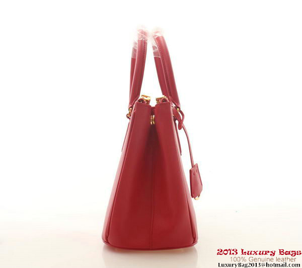 Prada Saffiano Leather 30cm Tote Bag BN1801 Red