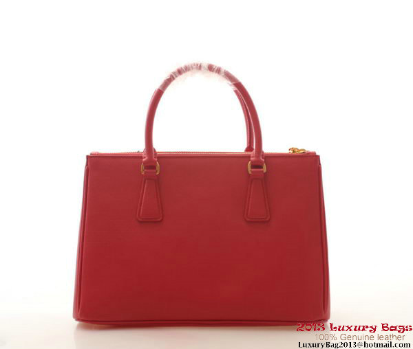 Prada Saffiano Leather 30cm Tote Bag BN1801 Red