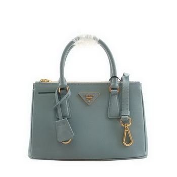 Prada BN2316 Light Blue Saffiano Calfskin Leather Small Bag