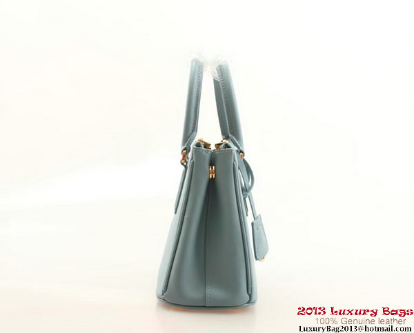 Prada BN2316 Light Blue Saffiano Calfskin Leather Small Bag