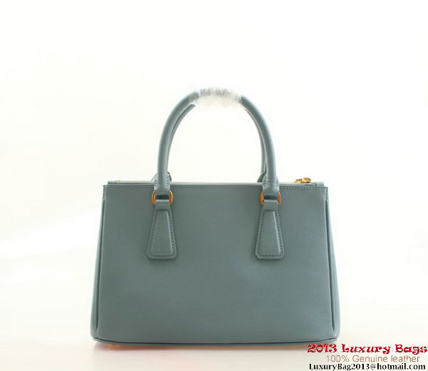 Prada BN2316 Light Blue Saffiano Calfskin Leather Small Bag