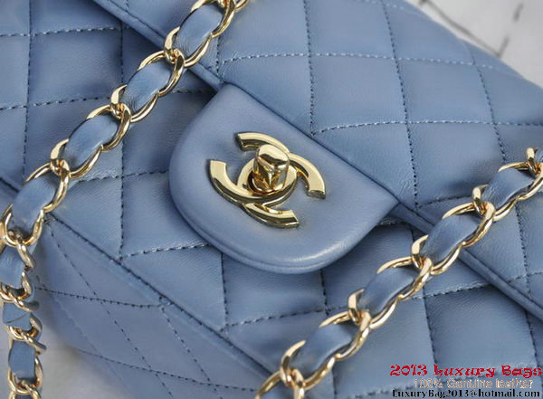 Chanel Classic Flap Bags Lavender Original Sheepskin Leather A1116 Gold