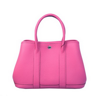 Hermes Garden Party 30CM Bag Calf Leather A1288 Rose