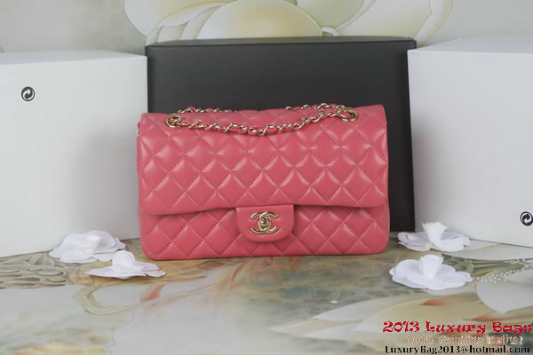 Chanel 2.55 Series A1112 Rose Original Leather Classic Flap Bag Gold