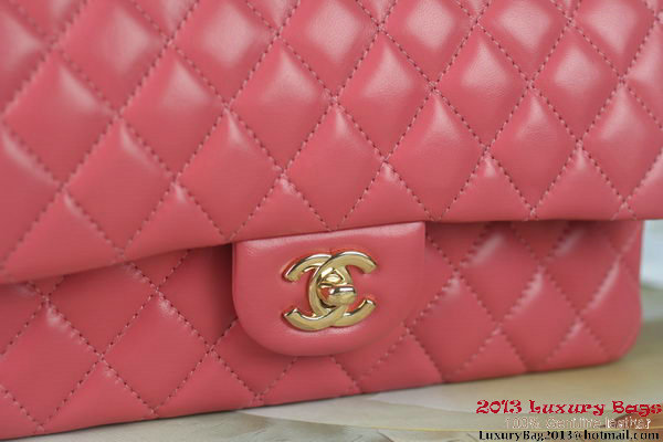 Chanel 2.55 Series A1112 Rose Original Leather Classic Flap Bag Gold