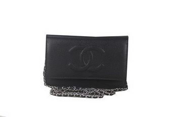 Chanel A48654 Black Original Cannage Patterns Leather mini Flap Bag