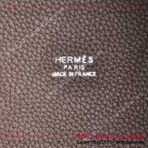 Hermes Picotin Lock MM Bag in Clemence Leather 8616 Khaki
