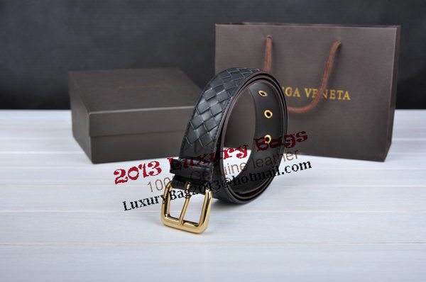 Bottega Veneta Intrecciato Nappa Belt 274483 Black