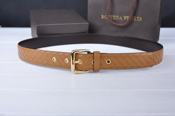 Bottega Veneta Intrecciato Nappa Belt 274483 Camel