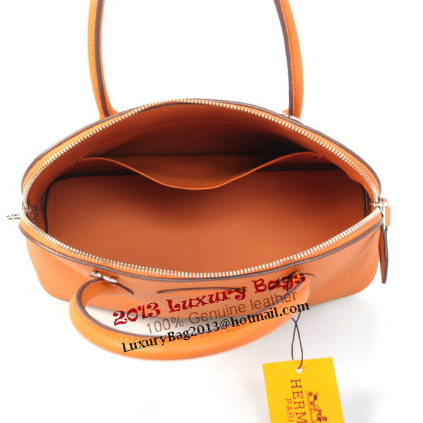 Hermes Bolide 31CM Tote Bags Calf Leather Orange