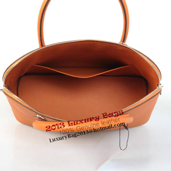 Hermes Bolide 37CM Tote Bags Calf Leather Orange