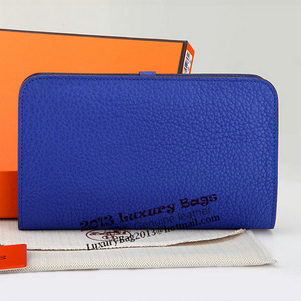 Hermes Dogon Combined Wallet A508 RoyalBlue